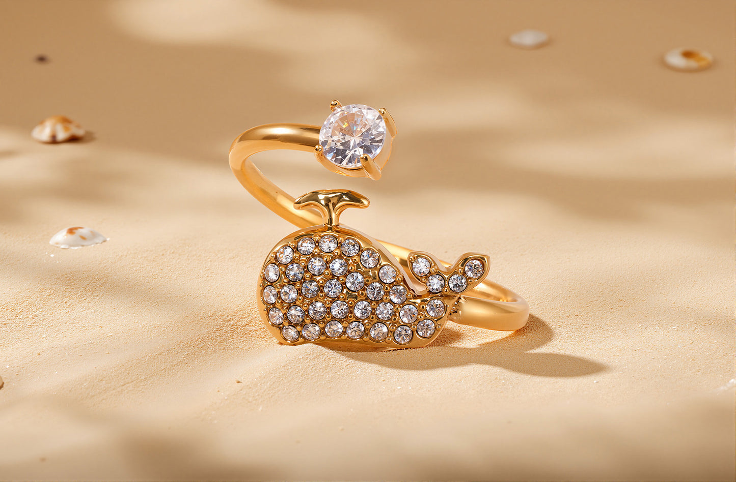 Planderful Everyday Genie Elegant Stainless Zircon Ring 7