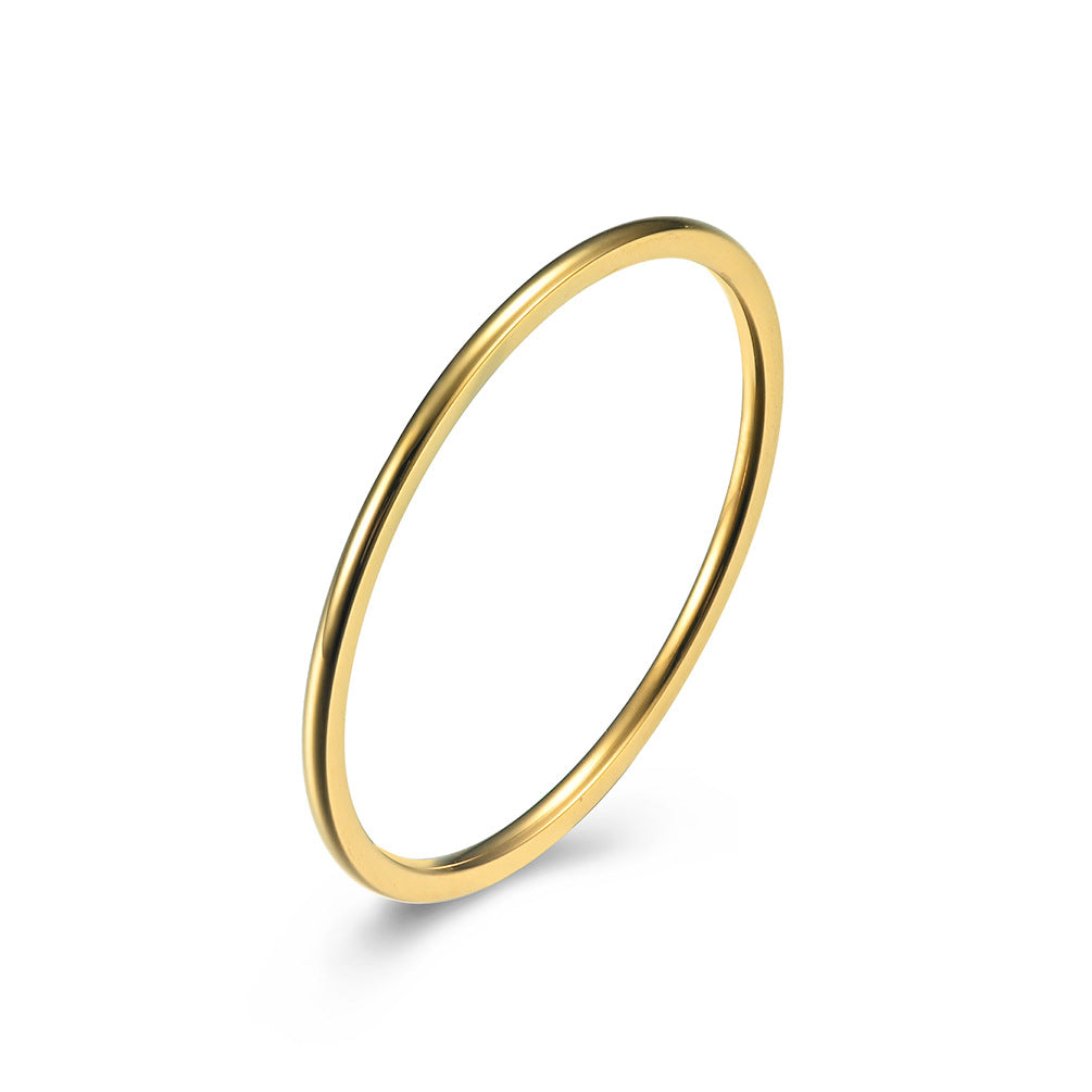 Steel Ring – Minimalist Everyday Wear Plain Band Planderful Everyday Genie Collection