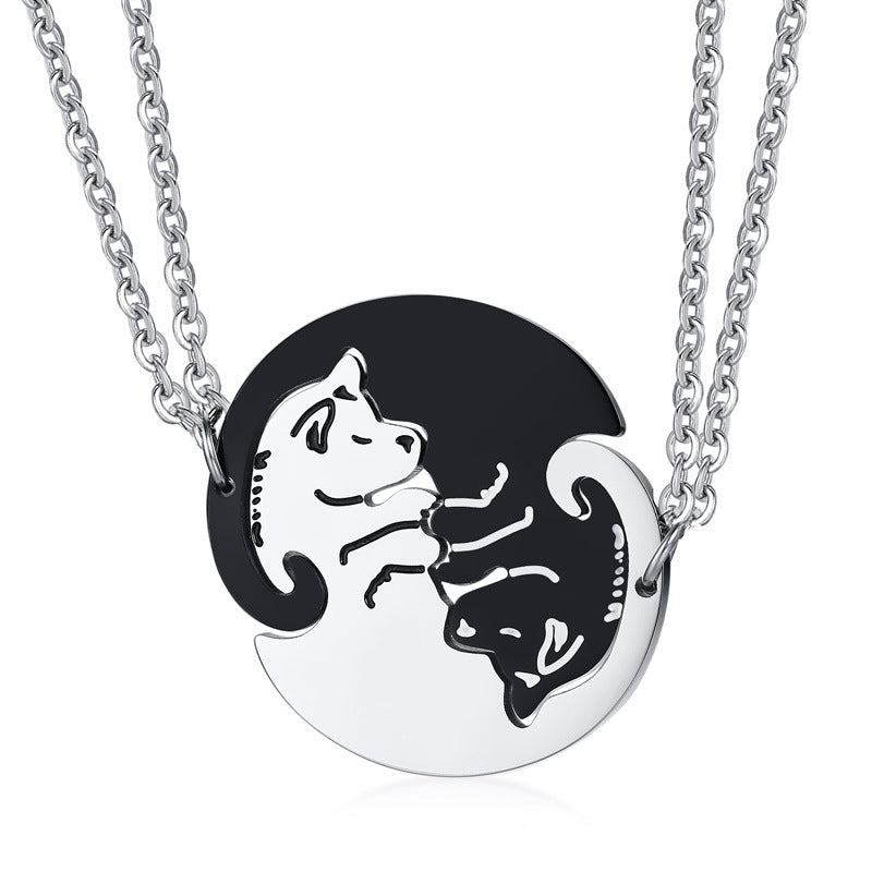 Black Stainless Steel Pendant Unisex
