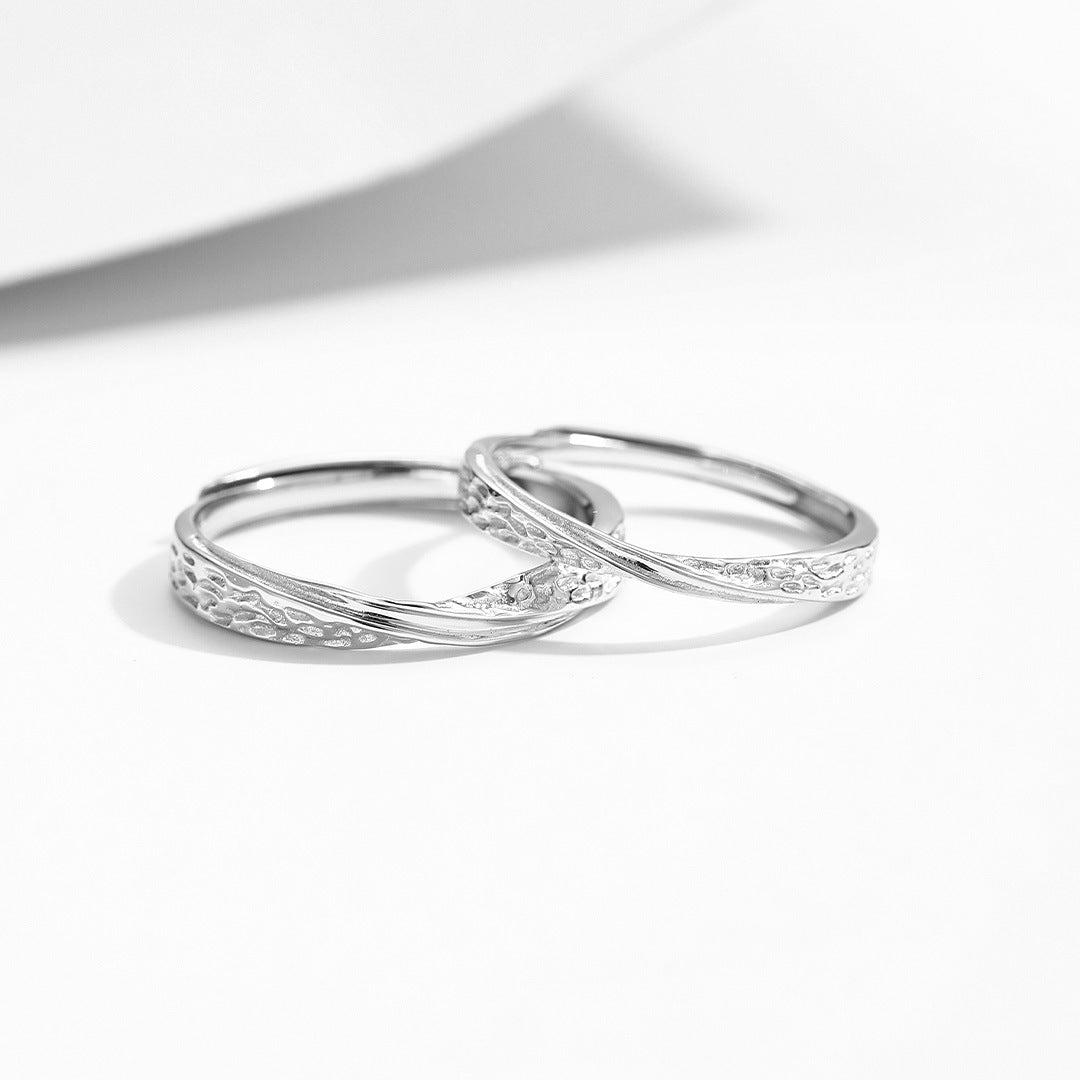 Minimalist Lava S925 Sterling Silver Ring