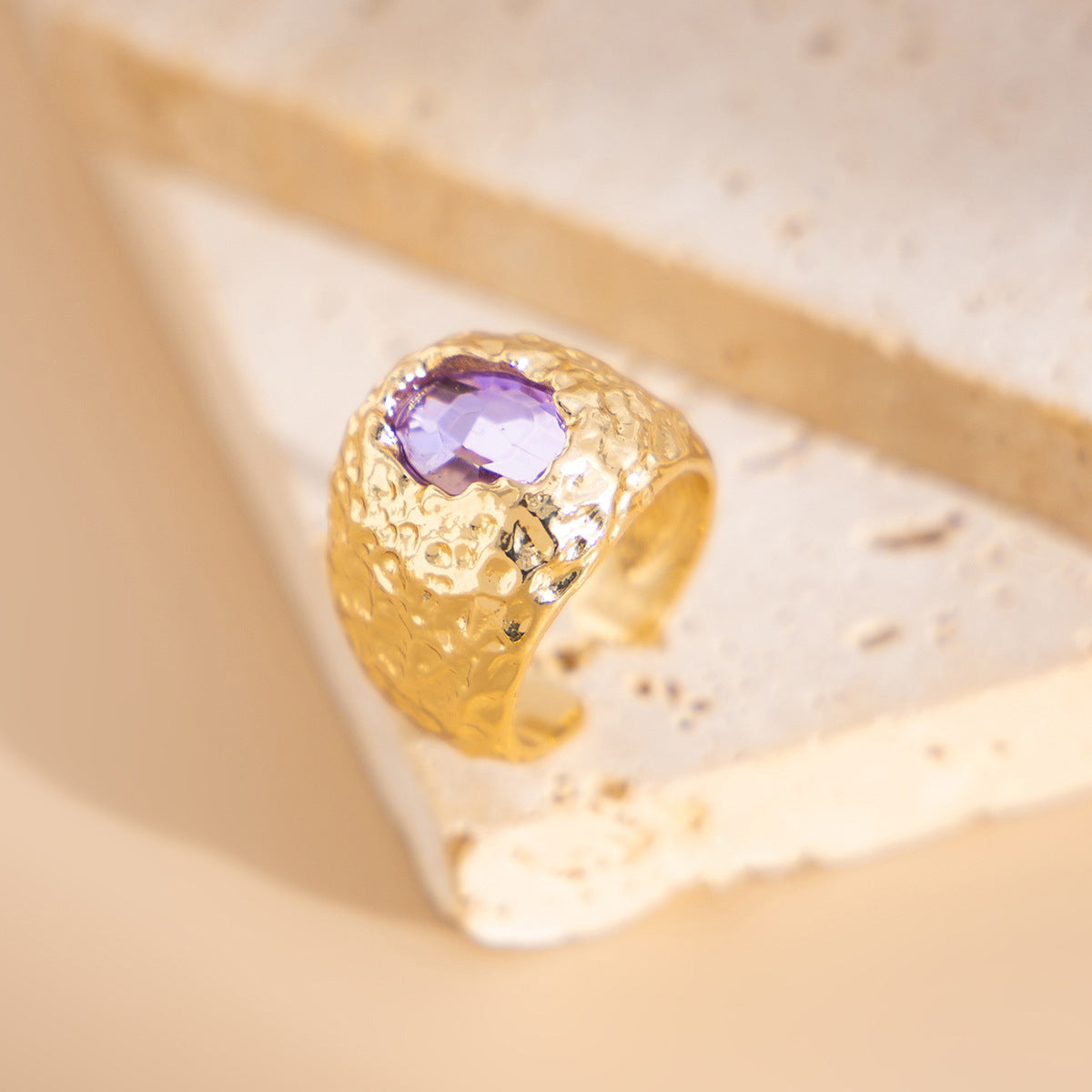 Planderful Vienna Verve Ring – Exaggerated Punk Geometric Design