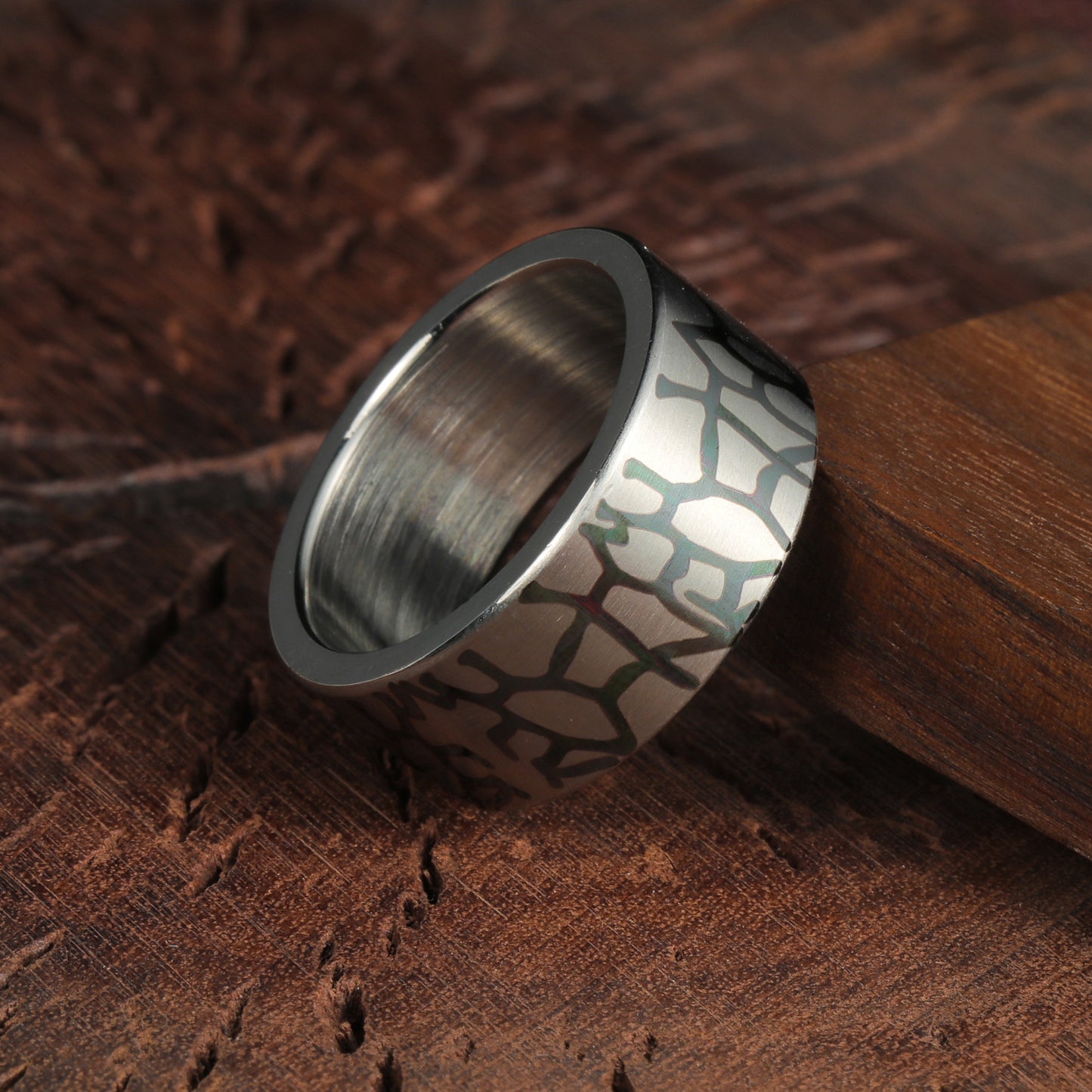 Planderful Titanium Ring For Men 10mm Does Not Fade