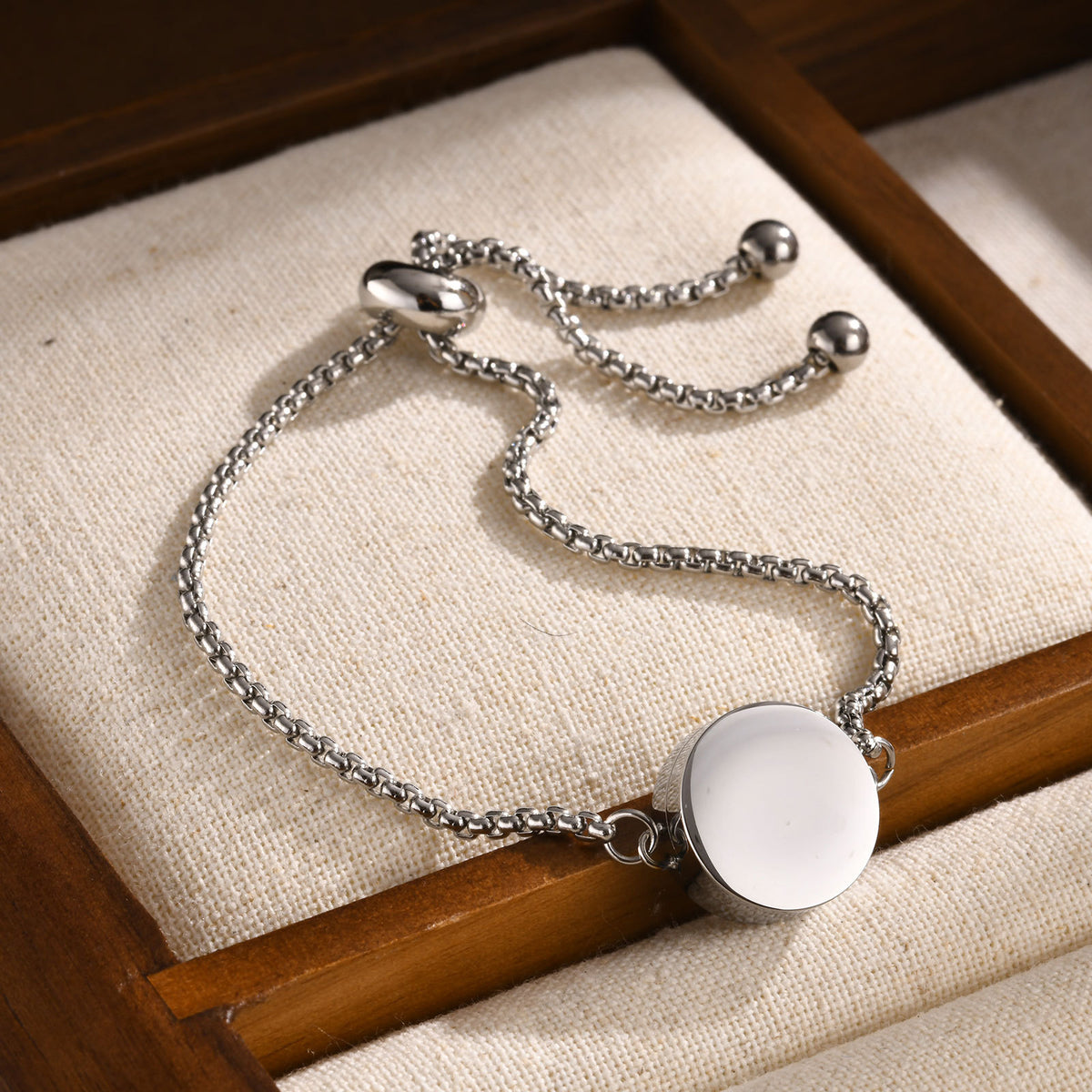 Pearl Adjustable Stainless Steel Bracelet for Women