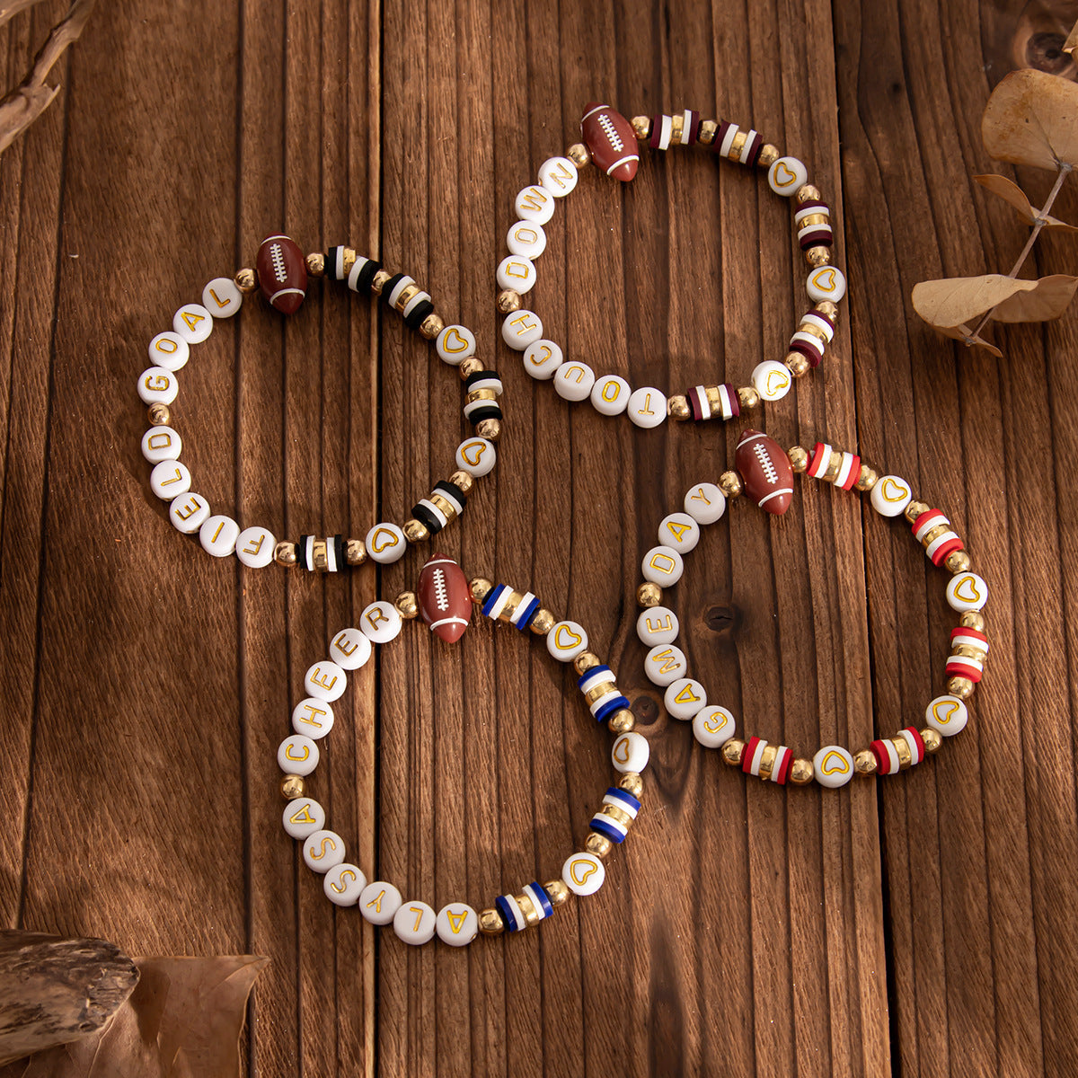 Planderful Vienna Verve Bracelet Set – Stylish Football Pendant Design