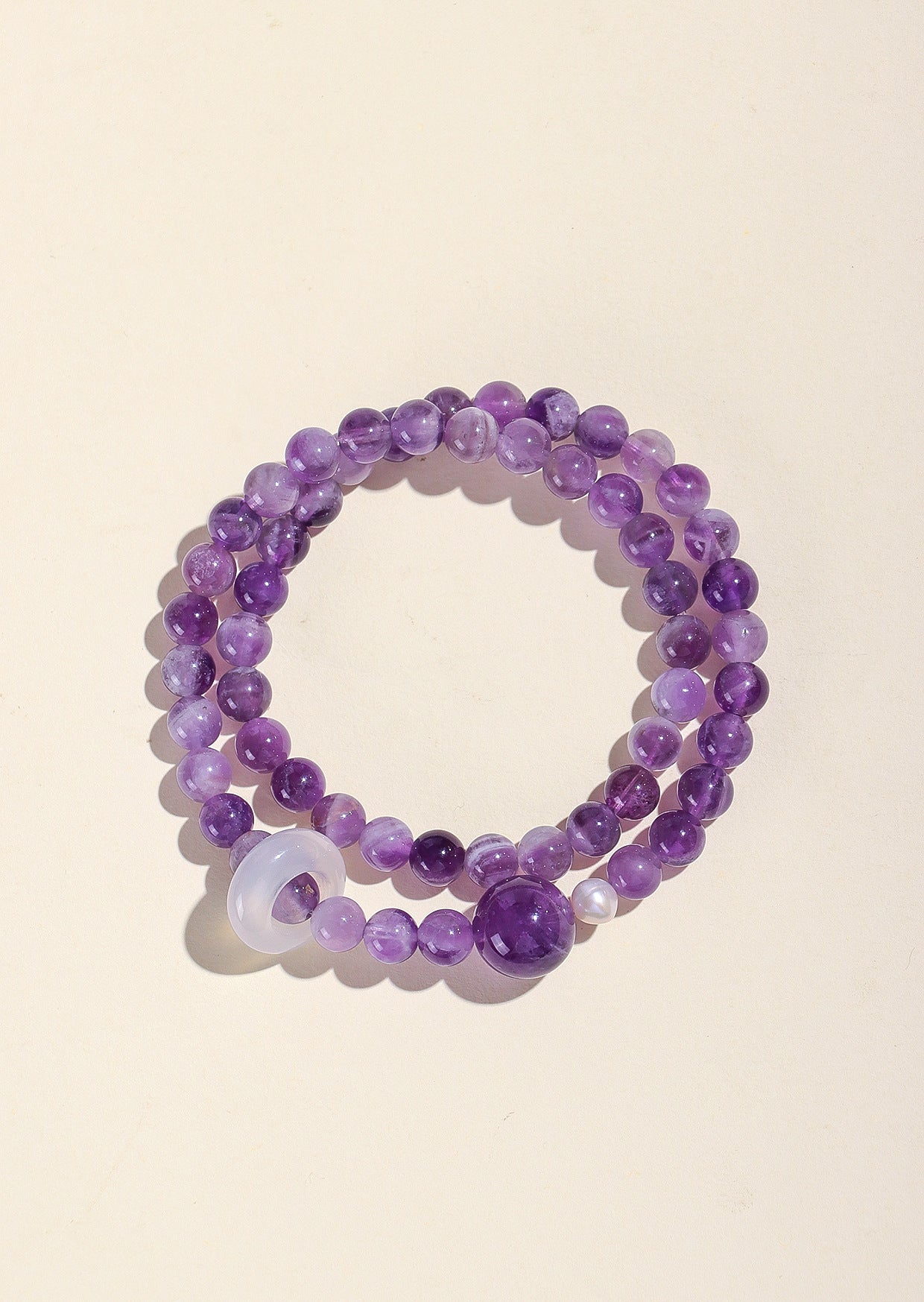 Planderful Fortune's Favor Bracelet – Elegant Agate and Amethyst Design