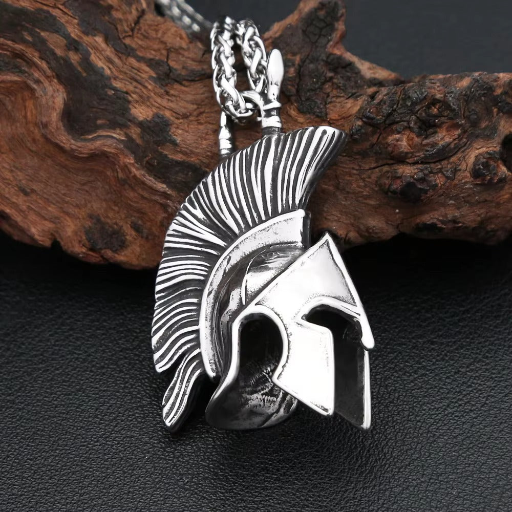 Punk Spartan Stainless Steel Pendant Necklace