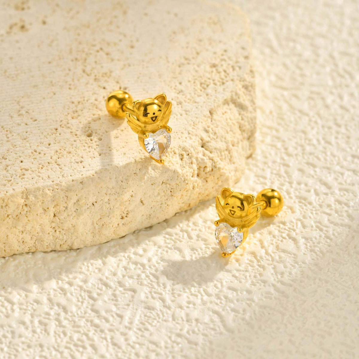 Zircon Heart Single Earring
