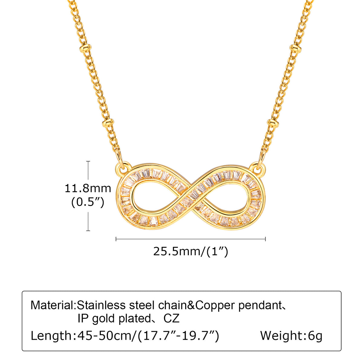 Zircon Copper Necklace