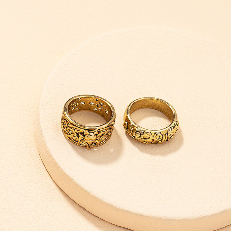 Vintage Metal Ring Set - Vienna Verve Collection