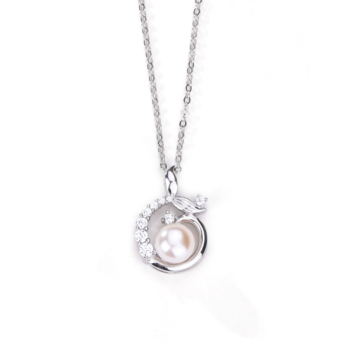 Sterling Silver Freshwater Pearl Mermaid Tail Necklace
