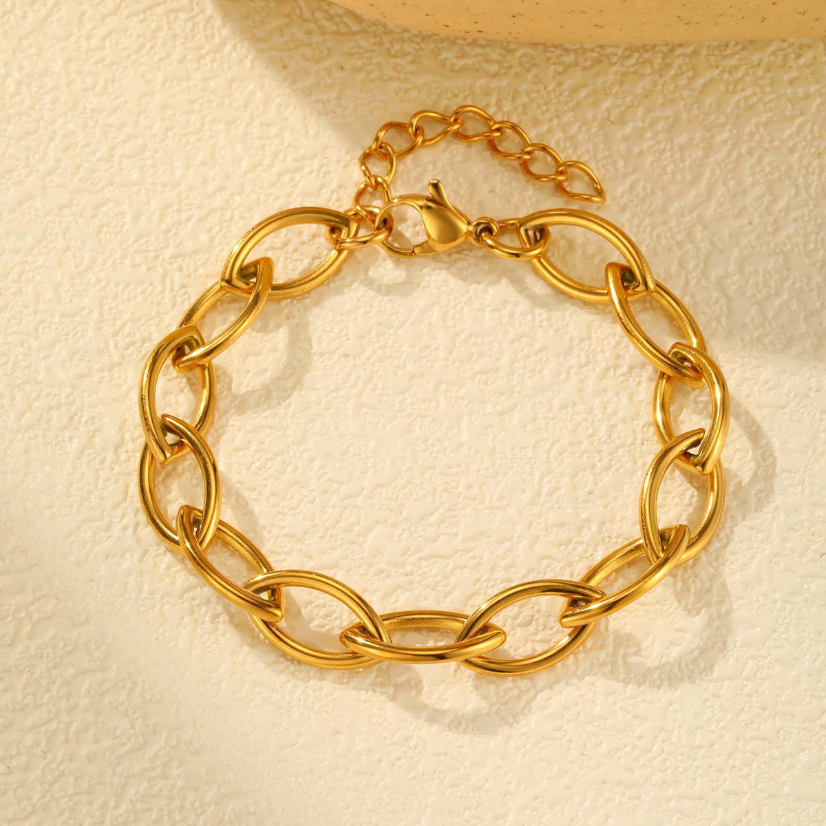 Geometric Stainless Steel Bracelet for Women