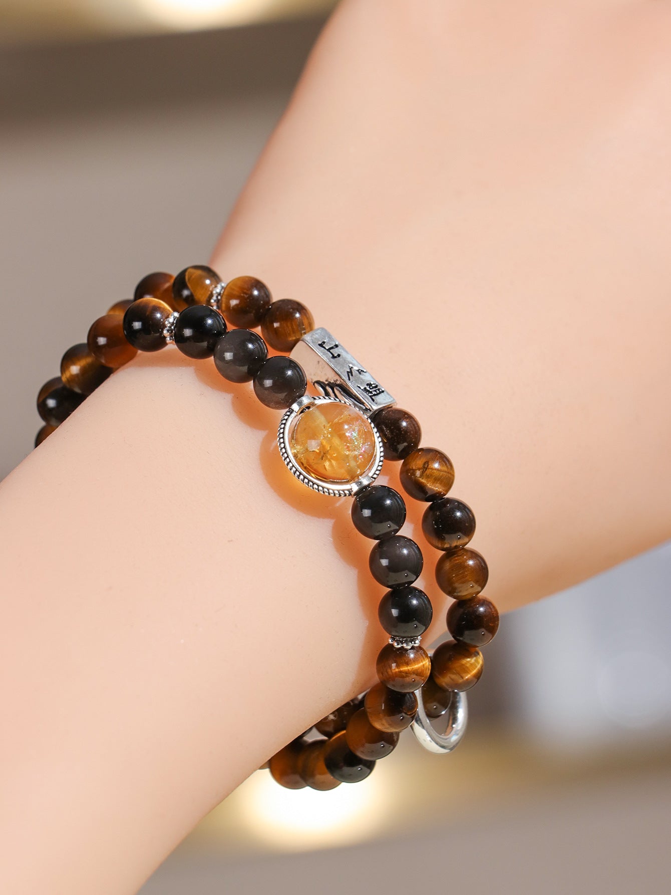 Planderful Fortune's Favor Double Circle Bracelet – Versatile Fashion for Couples