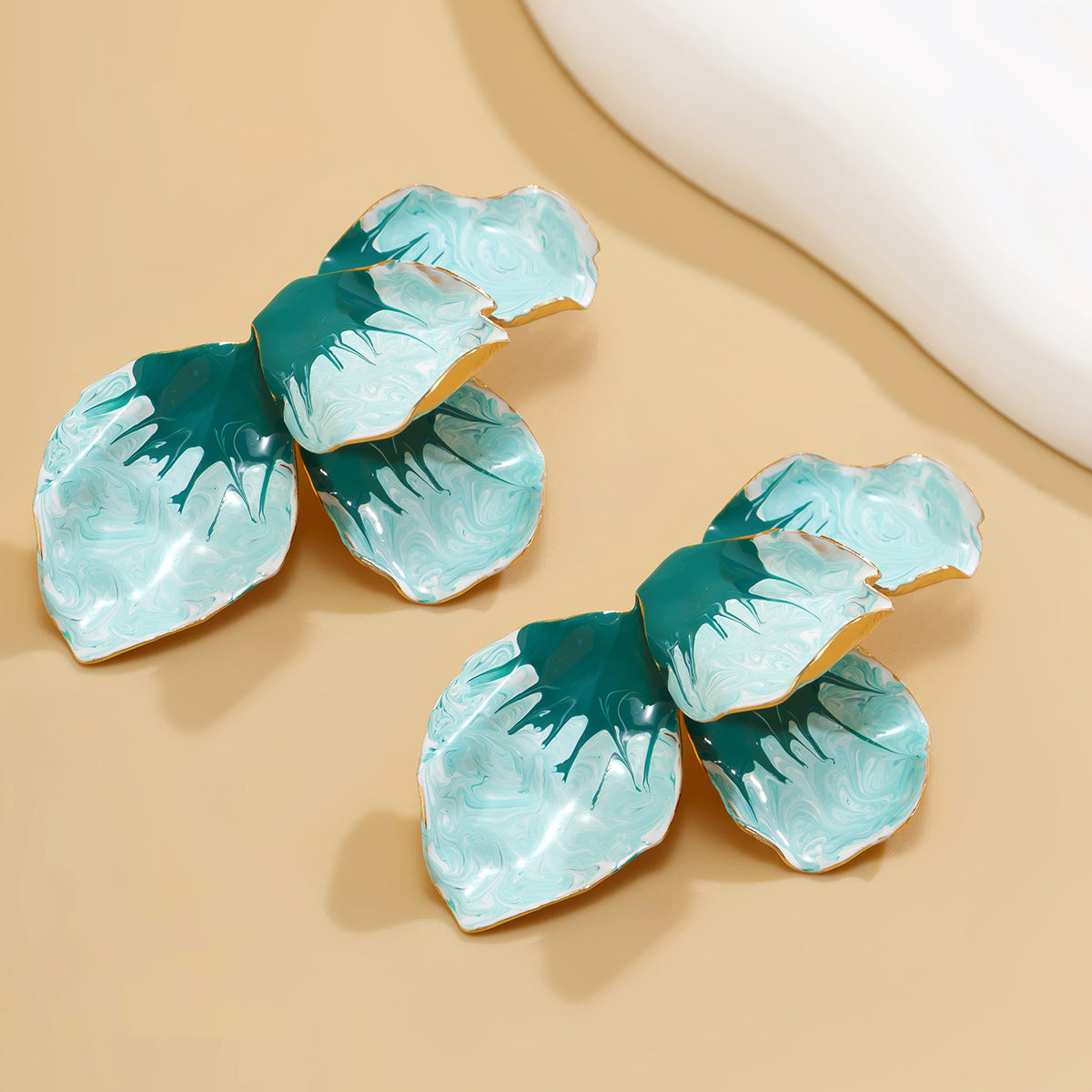 Planderful Vienna Verve Stud Earrings For Women Versatile Metal Statement Jewelry