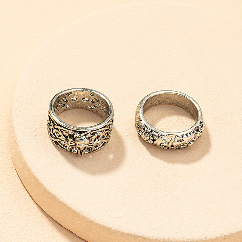 Vintage Metal Ring Set - Vienna Verve Collection