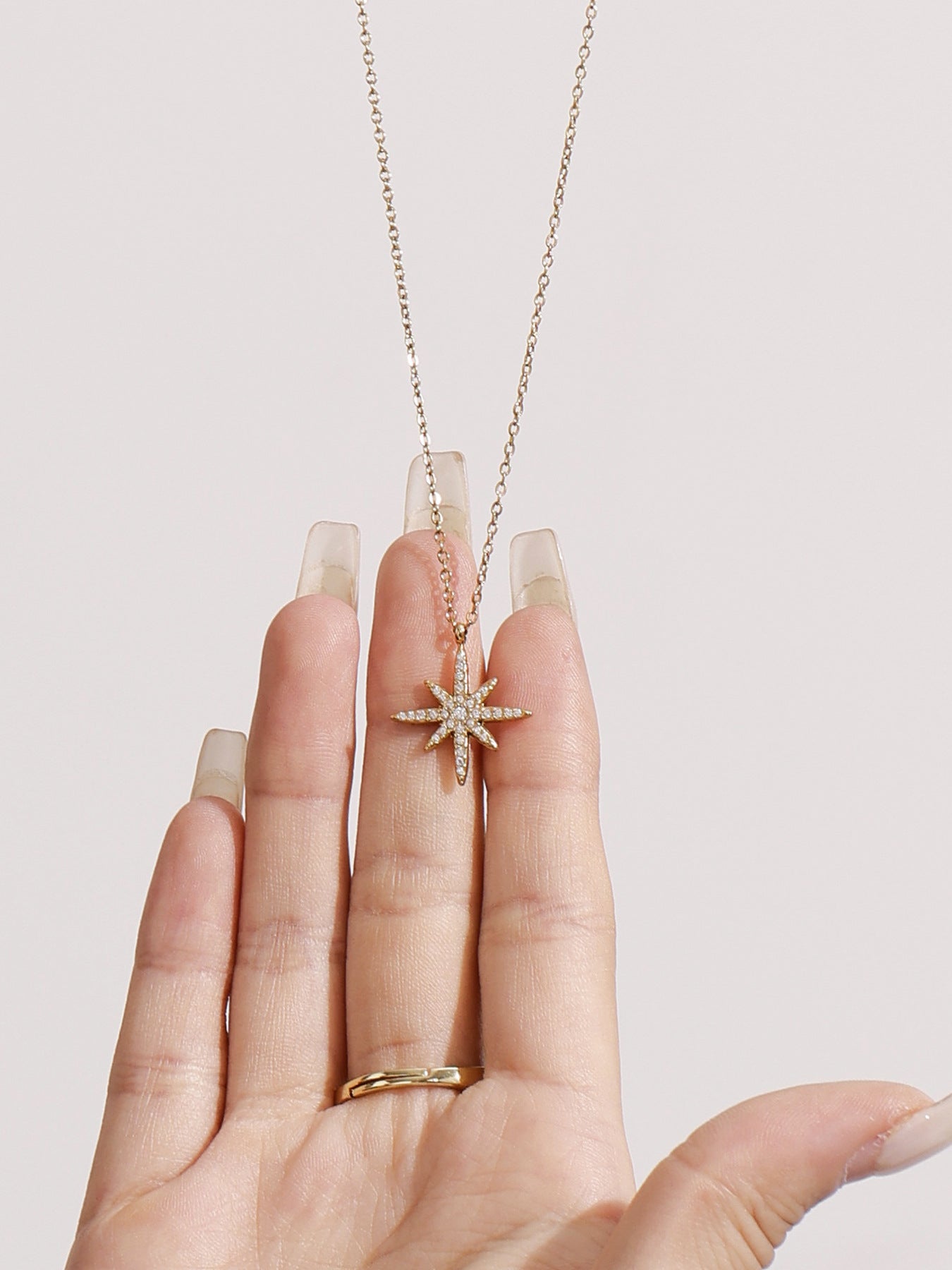 Planderful Tassel Zircon Clavicle Necklace Versatile Women