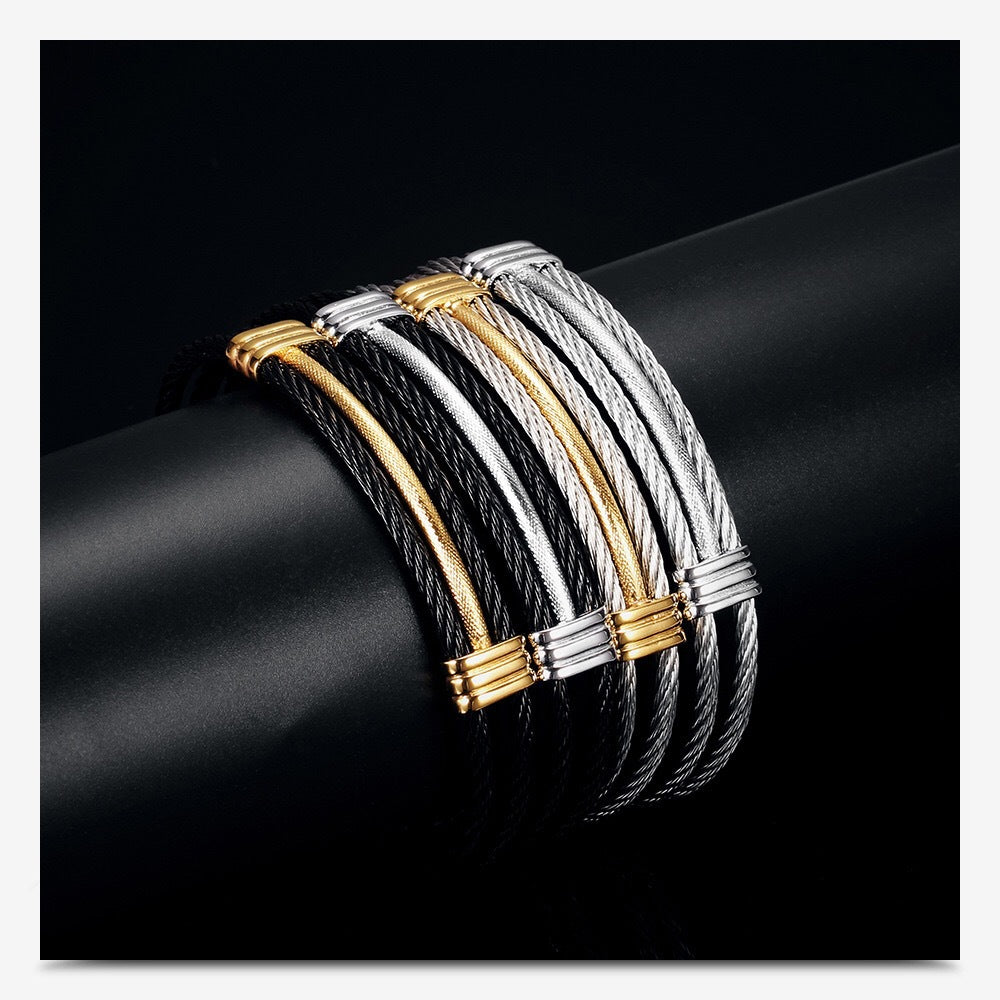 Planderful Everyday Genie Stainless Steel Woven Bracelet Unisex Hip Hop Punk Premium Style