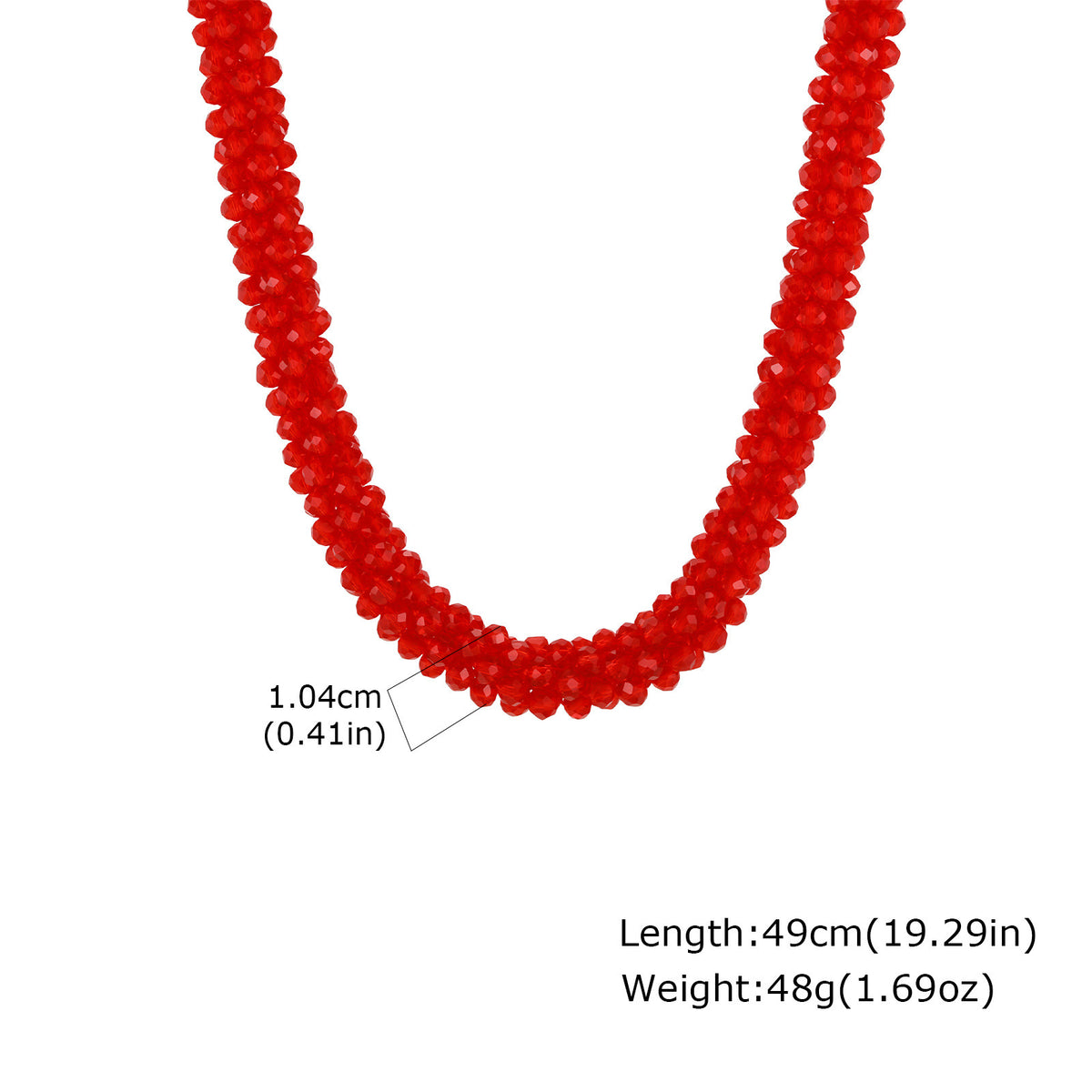 Ladies Dopamine Crystal Beaded Necklace Daily With Sweet Girly Clavicle Chain