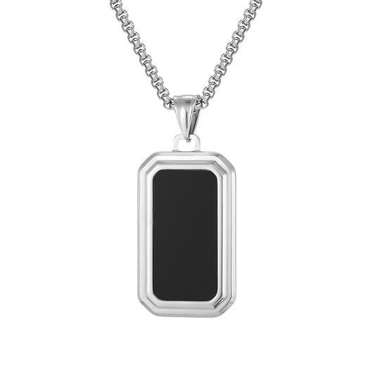 Minimalist Stainless Steel Pendant for Men