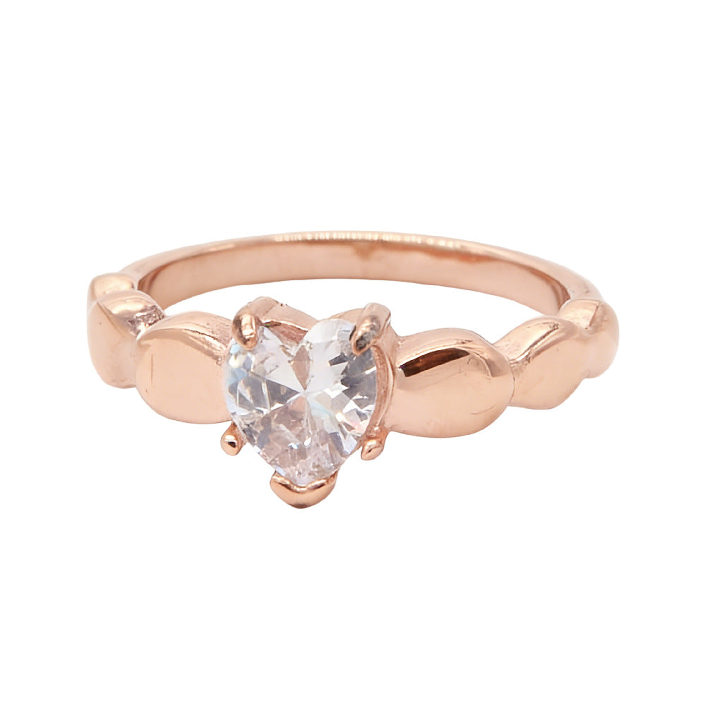 Heart Shaped Zircon Ring For Women By Planderful Everyday Genie Chic Statement Accessory