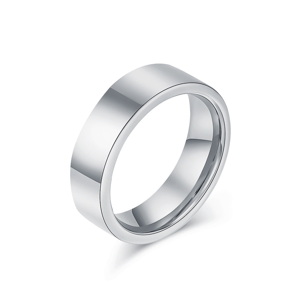 4/6/8mm Tungsten Carbide Ring Minimalist Tungsten Gold Couple Gift