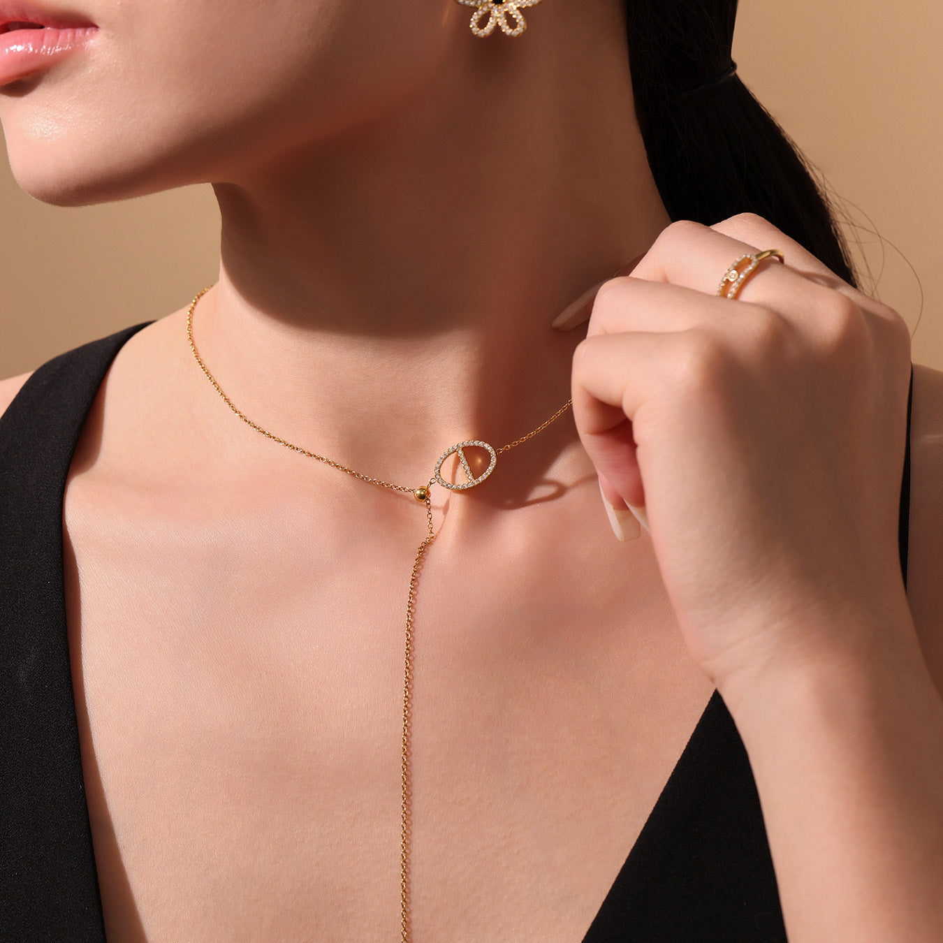 Planderful Zircon Tassel Clavicle Necklace Luxury For Women