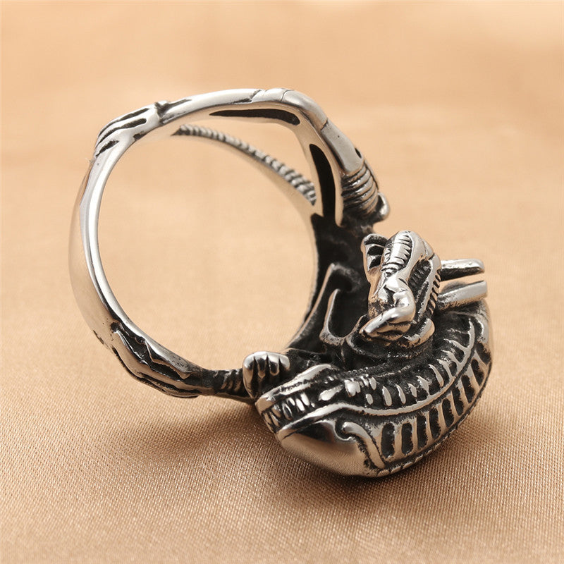 European And American Jewelry Titanium Steel Monster Ring