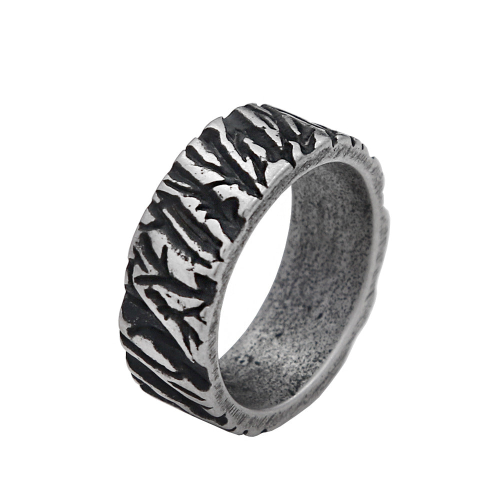 Vintage Viking Stainless Steel Men's Ring