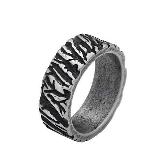 Vintage Viking Stainless Steel Men's Ring