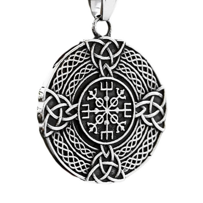 Titanium Steel Viking Celtic Knot Pendant for Men - Retro Fashion Wholesale Accessory