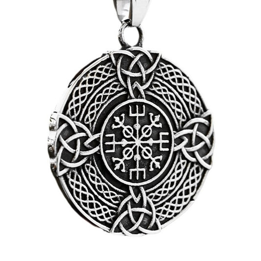 Titanium Steel Viking Celtic Knot Pendant for Men - Retro Fashion Wholesale Accessory