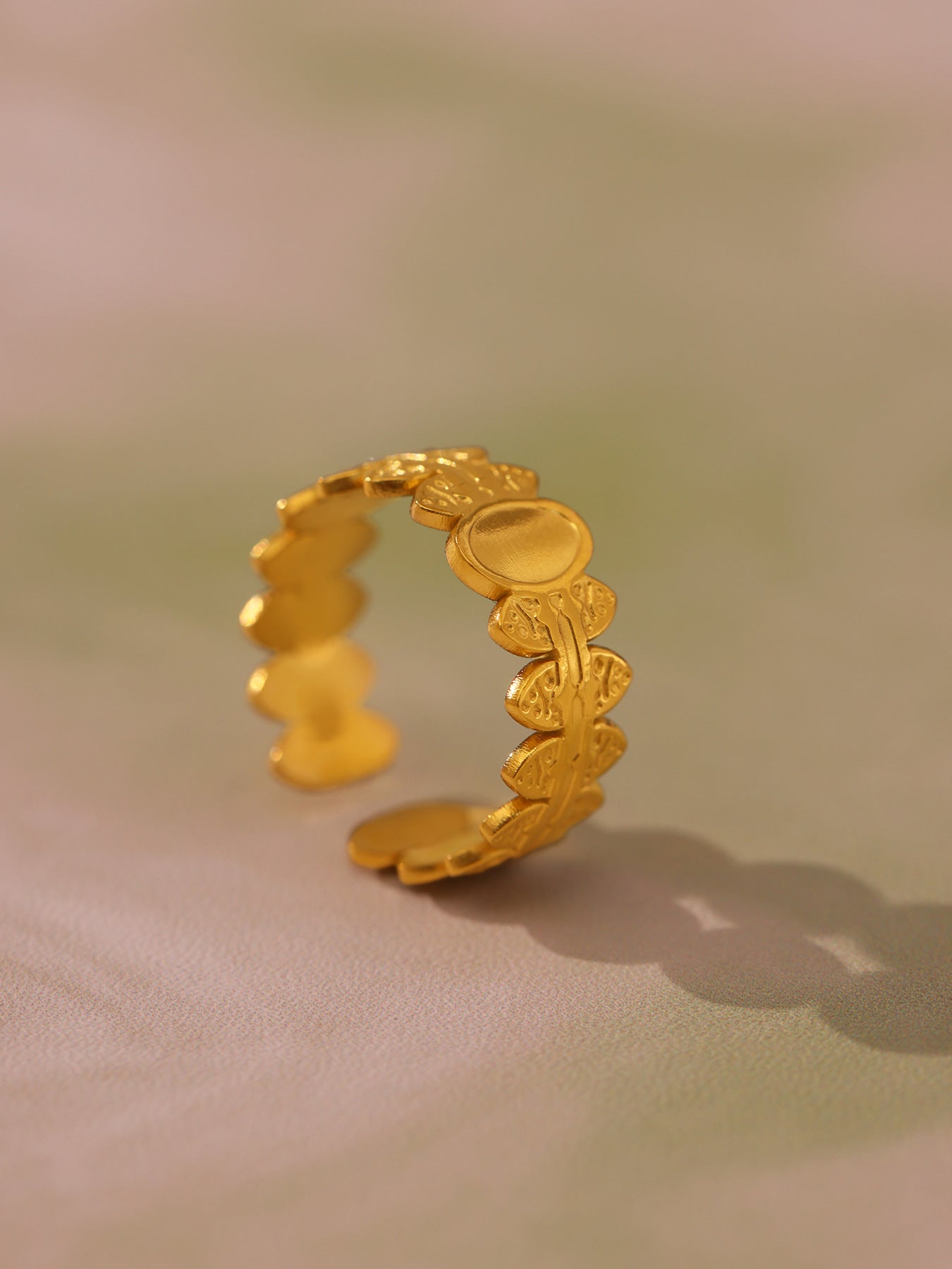 Planderful Geometric Opening Ring For Women Stainless Steel