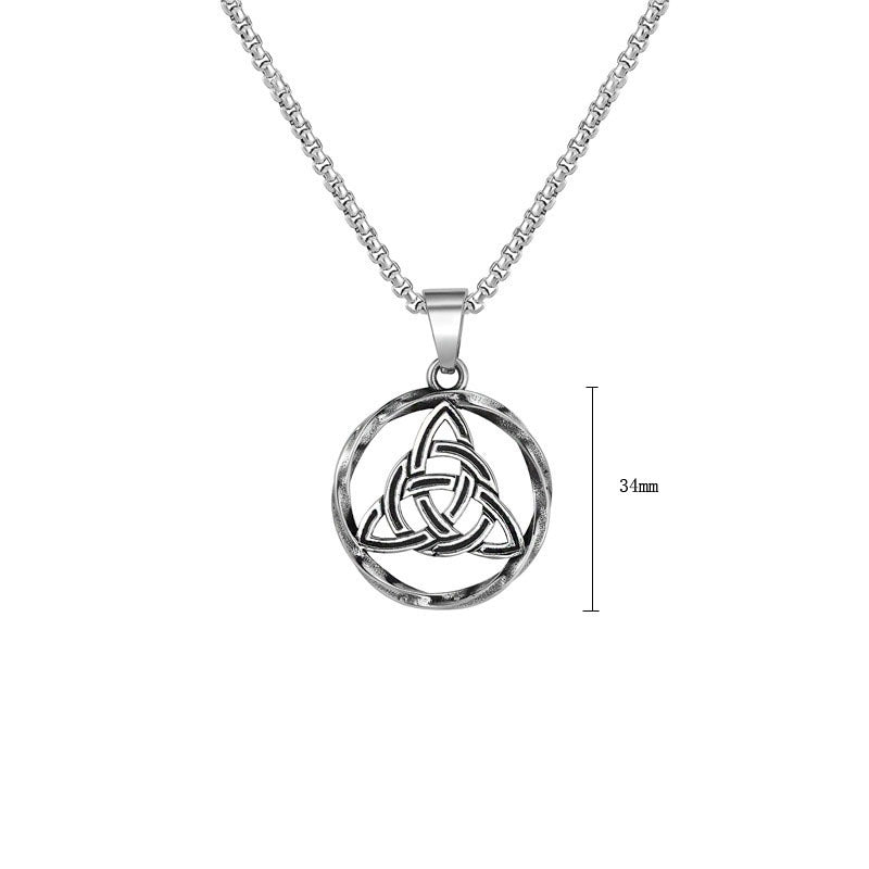 Personalized Retro Titanium Steel Pendant Unisex Protection Amulet By Planderful