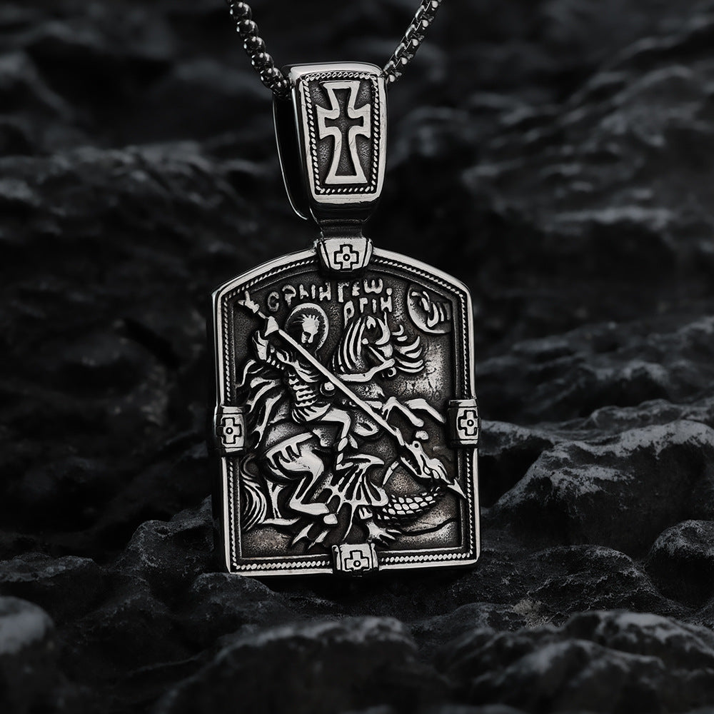 European And American Retro Stainless Steel Pendant Necklace