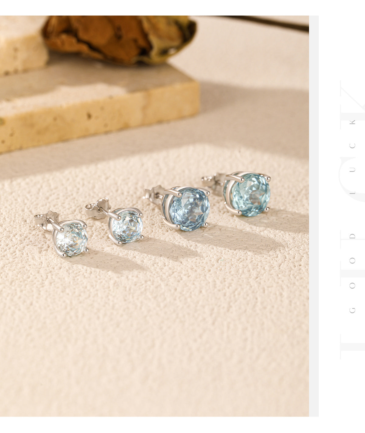 925 Sterling Silver Multicolor Rose-Cut Zircon Cartilage Stud