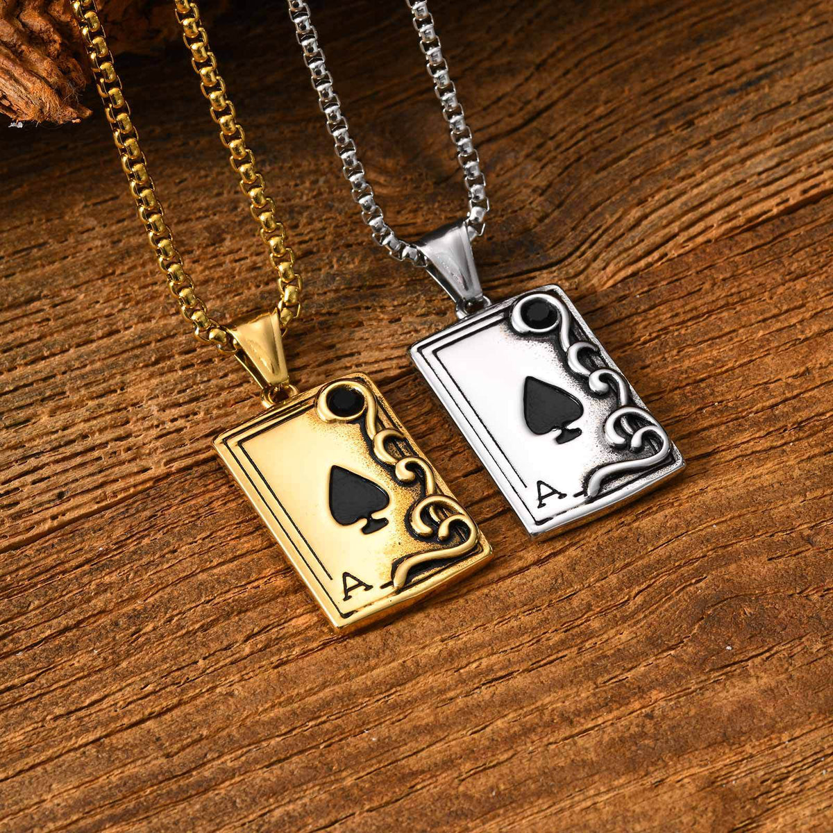 Poker Tide Hip Hop Stainless Steel Pendant