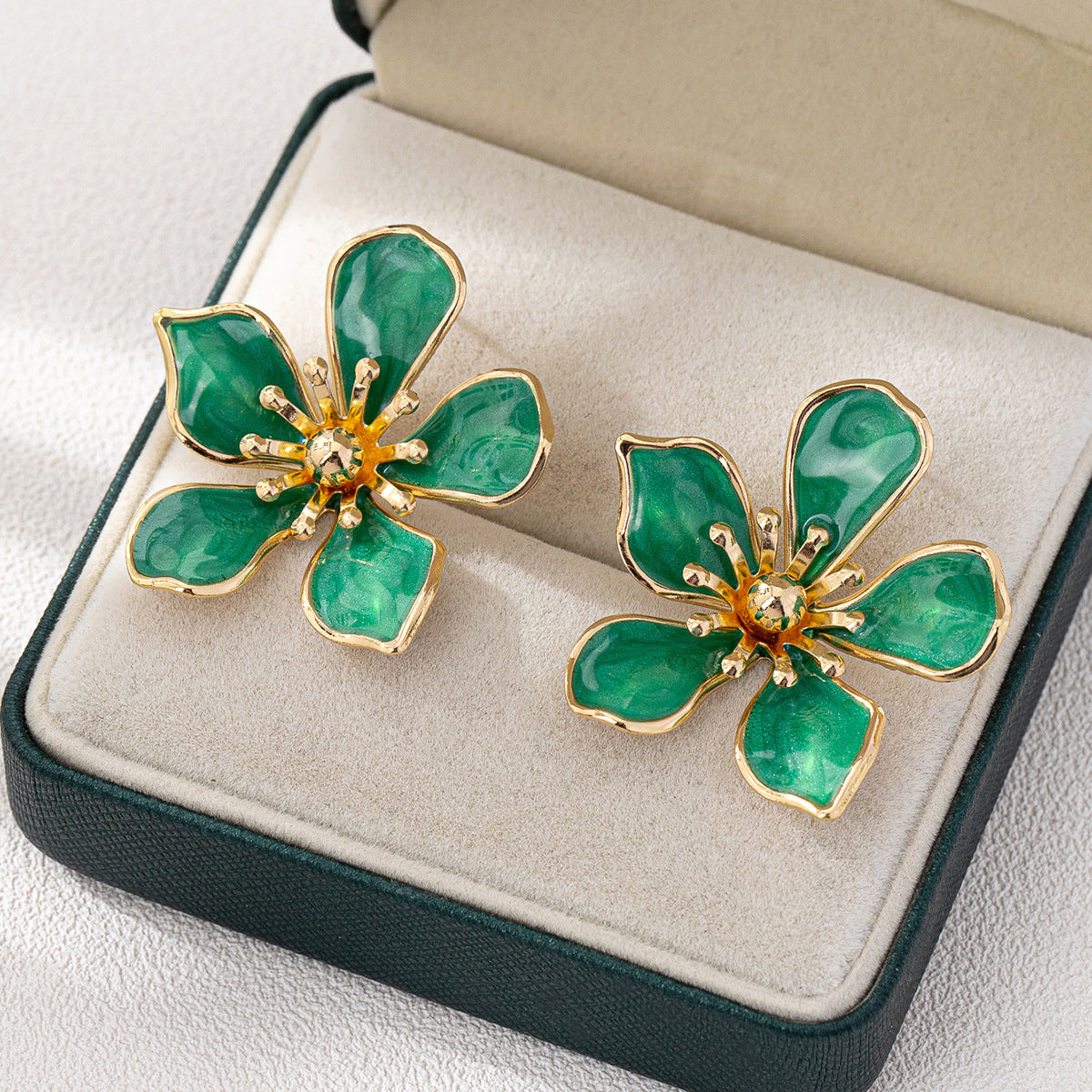 Planderful Vienna Verve Earrings – Elegant Dopamine Color Dripping Design