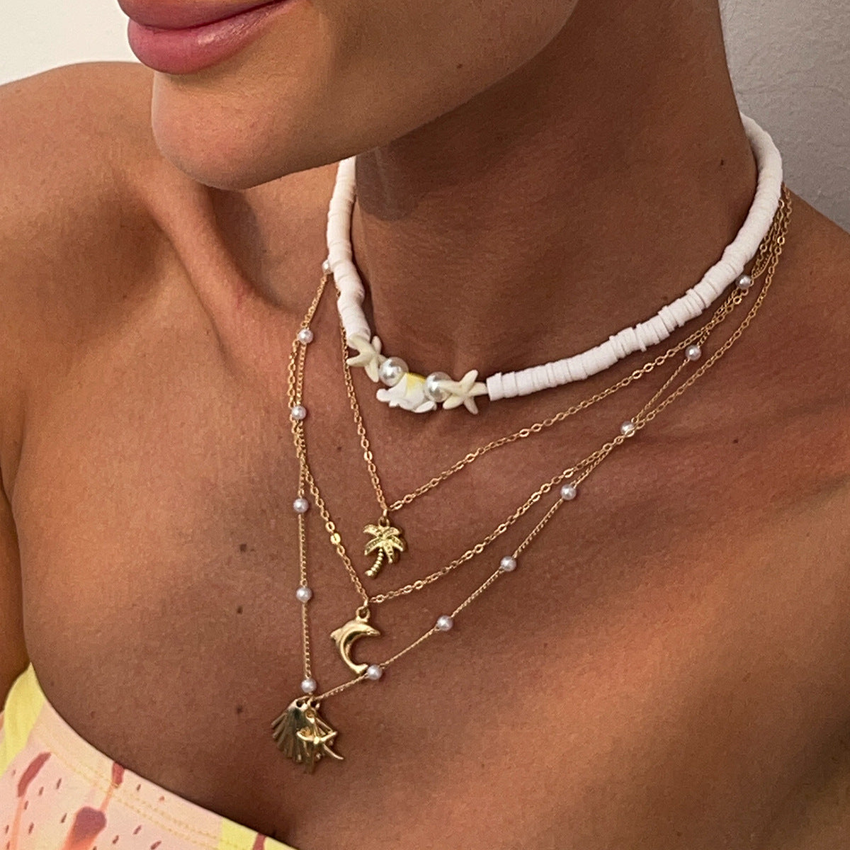 Planderful Vienna Verve Necklace – Multi-Layer Ocean Style Design