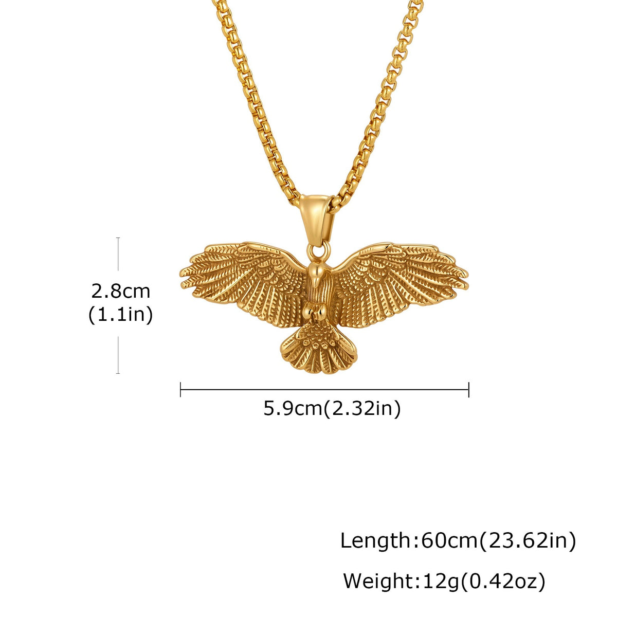 Eagle Stainless Steel Pendant