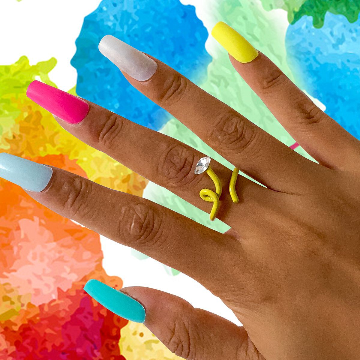 Colorful Crossover Ring with Vienna Vibe