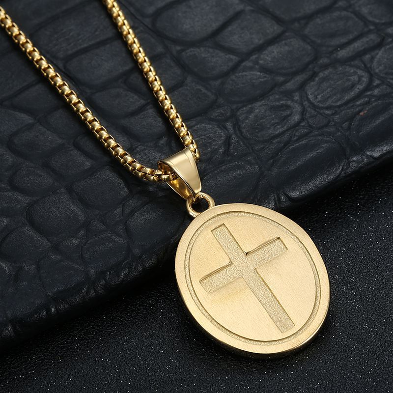 Planderful Everyday Genie St Christopher Necklace For Men Stainless Steel Non Fading Pendant