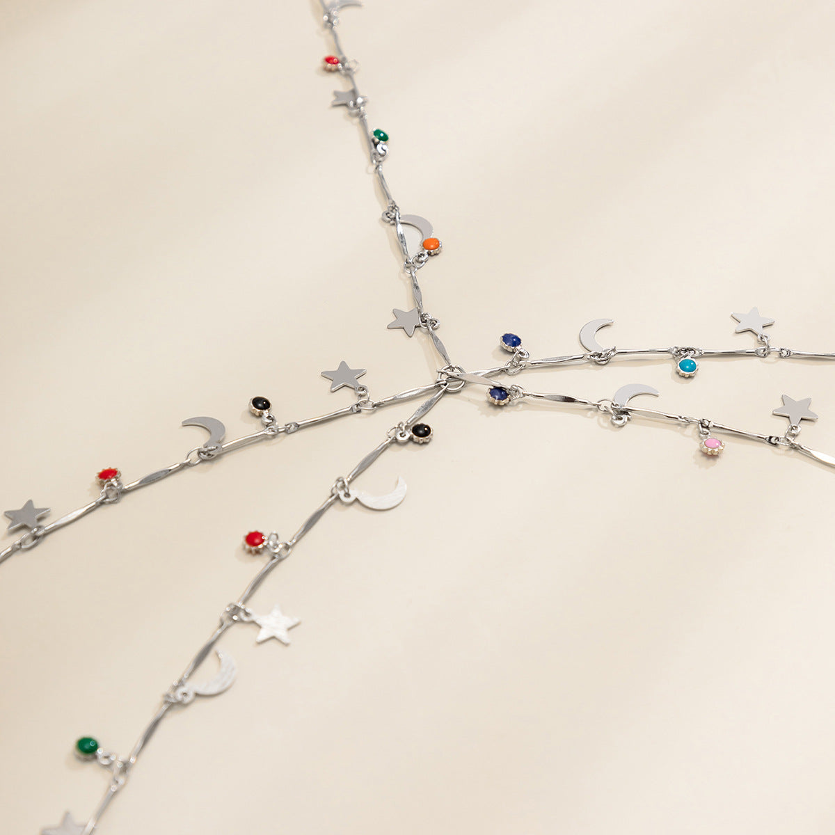 Alluring Vienna Verve Female Jewelry Set for Neck, Waist, and Body