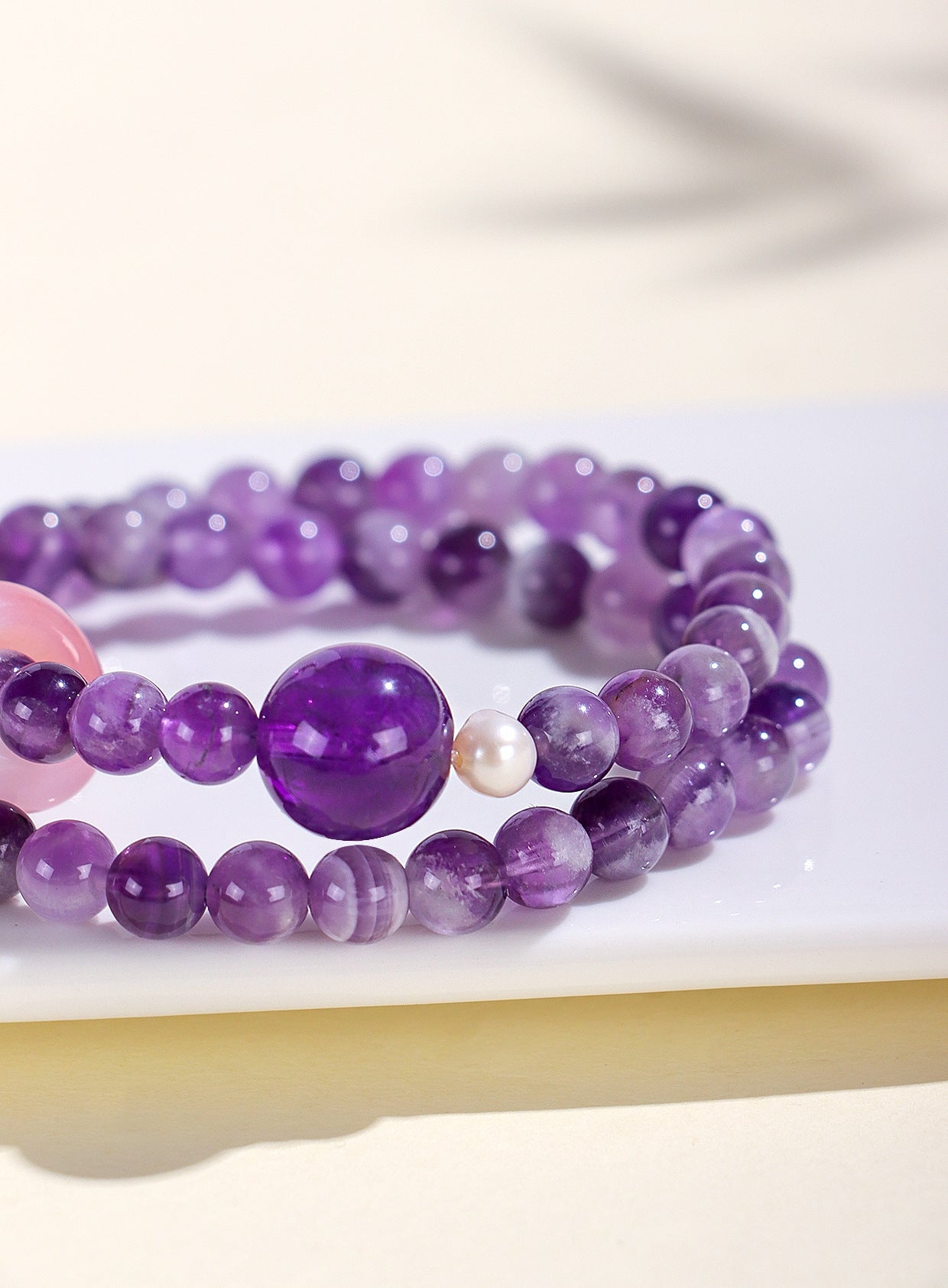 Planderful Fortune's Favor Bracelet – Elegant Agate and Amethyst Design