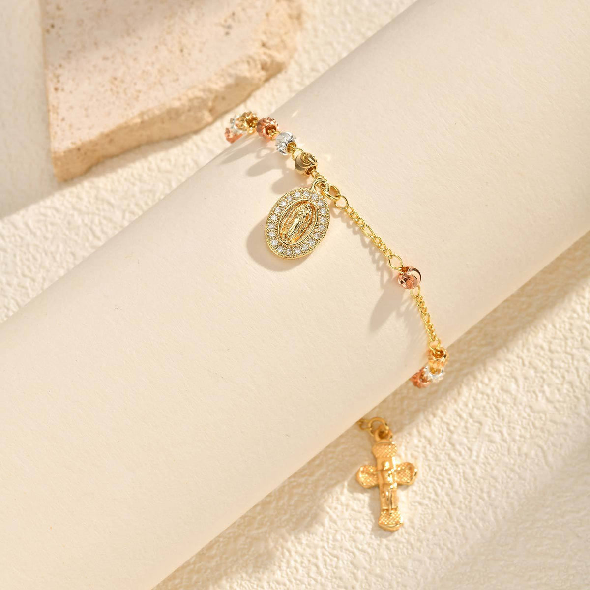 Cross Copper Bracelet
