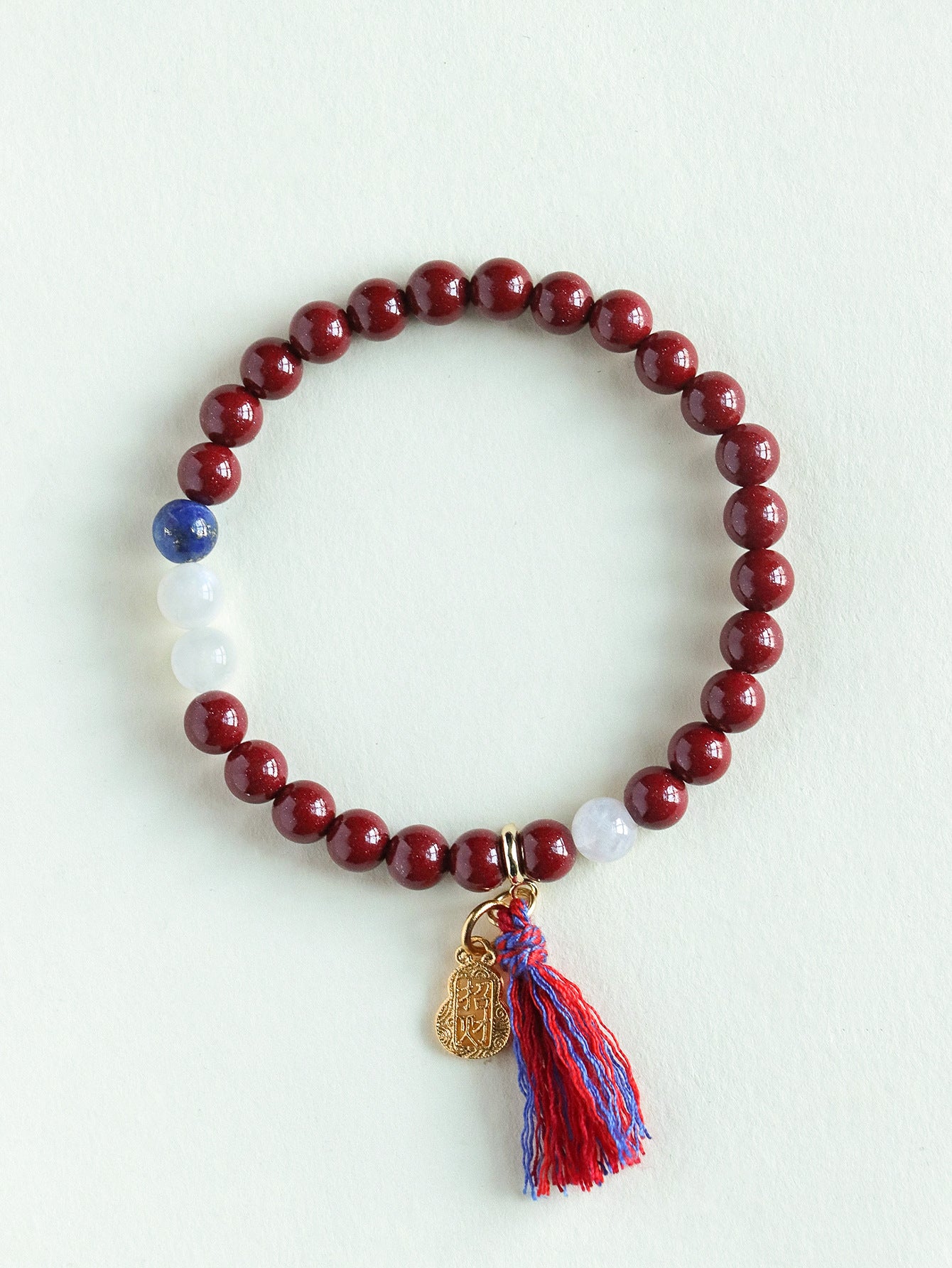 Planderful Fortune's Favor Bracelet – Retro Ethnic Style with Cinnabar Beads