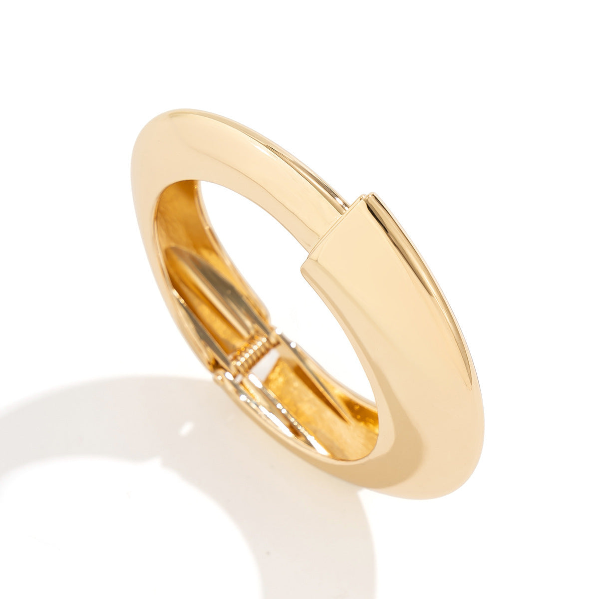 Geometric Bracelet Planderful Vienna Verve For Modern Women Smooth Opening Wide Edge Statement Jewelry