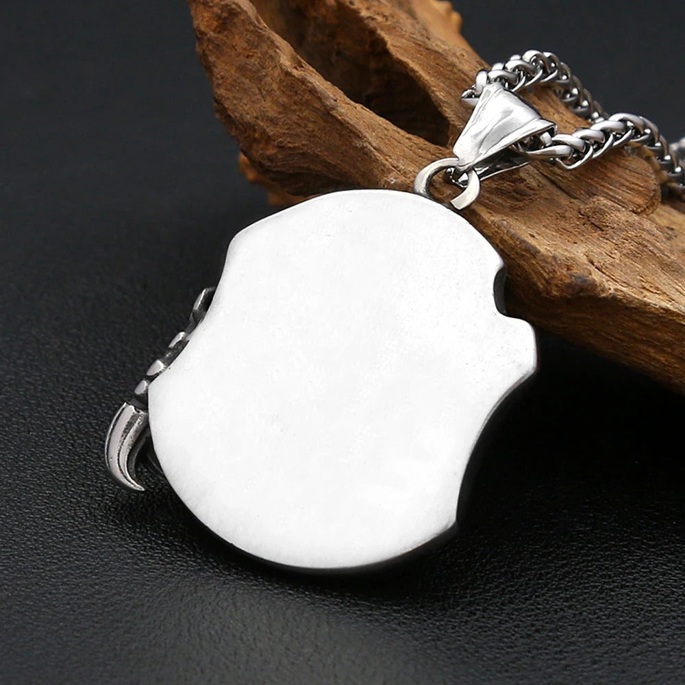 Vintage Viking Stainless Steel Men's Pendant Necklace