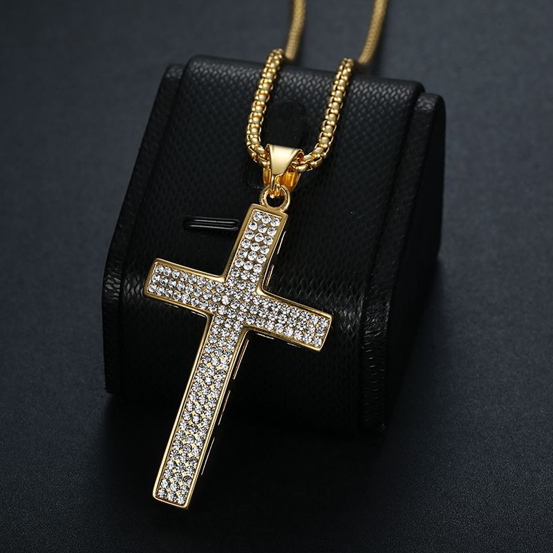 Steel Necklace – Elegant Cross Pendant