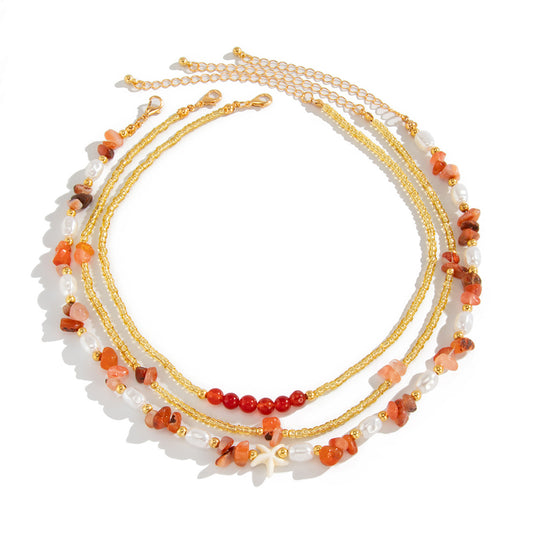 Planderful Vienna Verve Necklace – Bohemian Colored Gravel Beaded Design