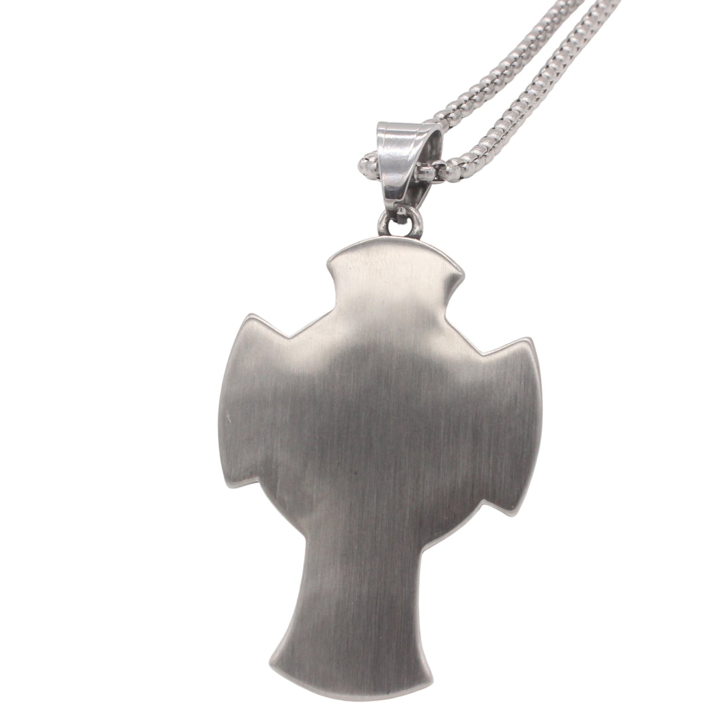 Planderful Jewelry Vintage Angel Wing Cross Pendant For Men In Steel For Everyday Wear