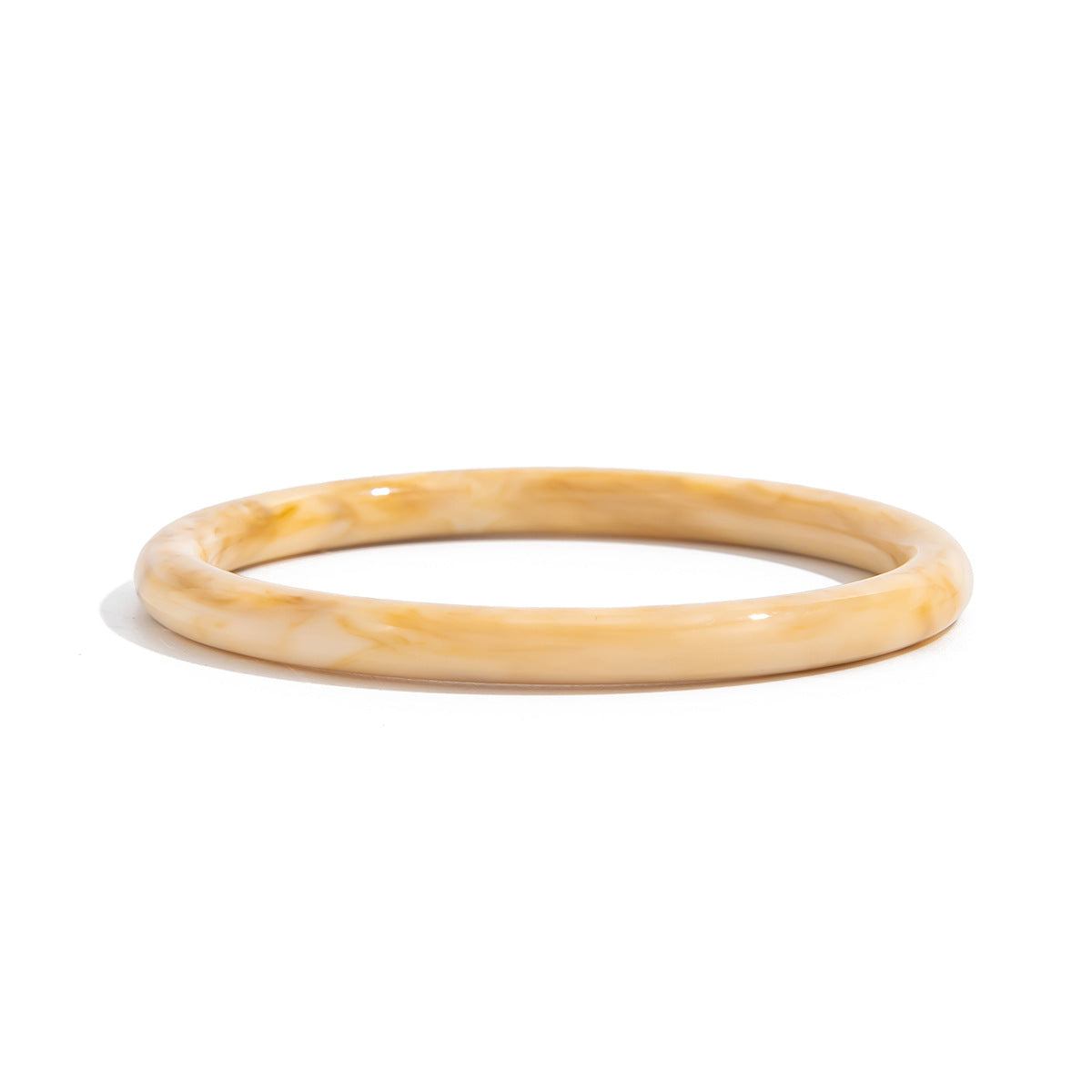 Resin C-Shaped Open Bracelet Design Irregular Geometric Bracelet